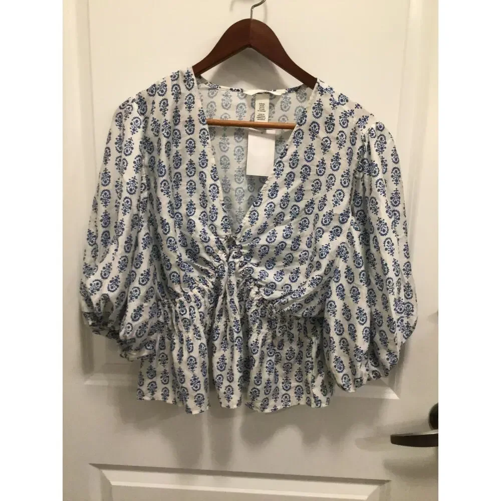 H & M white and floral pattern - Picture 12 of 13